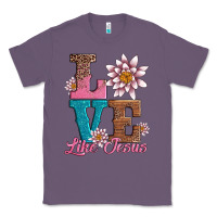 Lavender valentines day love like jesus Classic Tee - AdoDesignShop