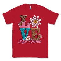 Red valentines day love like jesus Classic Tee - AdoDesignShop