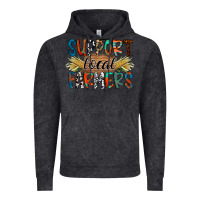 Vintage Black support local farmers Vintage Hoodie - RacoonDesign