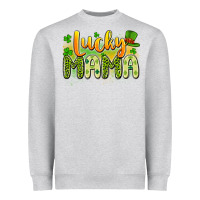 Heather Grey lucky mama Heavyweight Sweatshirt - Artiststas