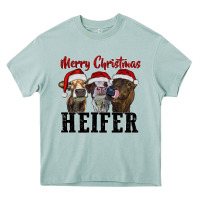 Arona Merry Christmas Heifers Heavy Core Tee - RanaPortraitStore