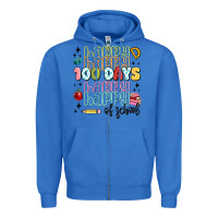 True Royal 100 days of school Zipper Hoodie - MaliasSmallBusiness