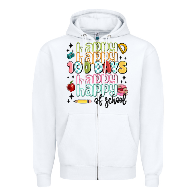 100 Days Of School Zipper Hoodie by MaliasSmallBusiness | Teevron