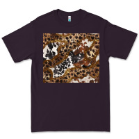 Plum leopard and cowhides Premium Tee - BarkalooDesign