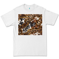 White leopard and cowhides Premium Tee - BarkalooDesign