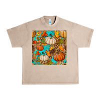 French Oak fall pumpkin seamless pattern Urban Heavy Tee - BundleAndBundleShop