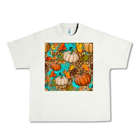 Pistachio fall pumpkin seamless pattern Urban Heavy Tee - BundleAndBundleShop