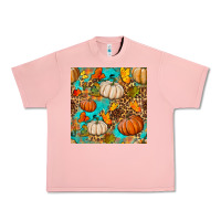 Salmon fall pumpkin seamless pattern Urban Heavy Tee - BundleAndBundleShop