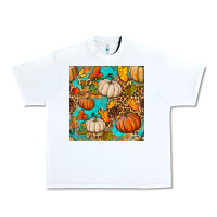 White fall pumpkin seamless pattern Urban Heavy Tee - BundleAndBundleShop