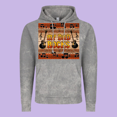 My Dad Rocks Vintage Hoodie Designed By Hra Design Shop