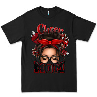 Black cheer mom messy bun Premium Tee - texasbilliewilder