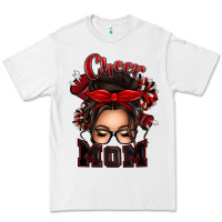 White cheer mom messy bun Premium Tee - texasbilliewilder
