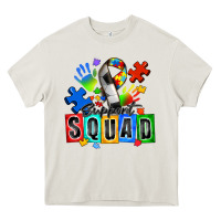 Cream soccer support squad autism Heavy Core Tee - Zillion Design Studio