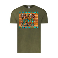 Vintage Olive faith over fear Vintage Tee - JahusDesignShop