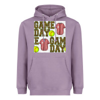 Lavender softball uniform game day seamless pattern Heavyweight Hoodie - BundleAndBundleShop