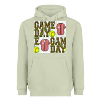 Matcha softball uniform game day seamless pattern Heavyweight Hoodie - BundleAndBundleShop