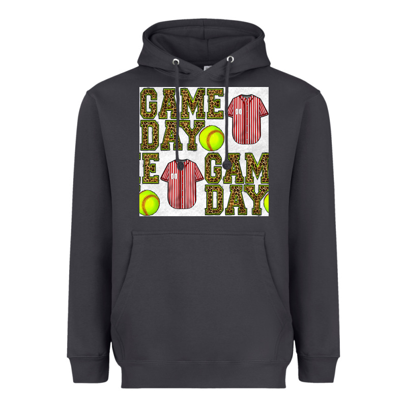 Softball Uniform Game Day Seamless Pattern Heavyweight Hoodie by BundleAndBundleShop | Teevron