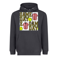 Smoke softball uniform game day seamless pattern Heavyweight Hoodie - BundleAndBundleShop