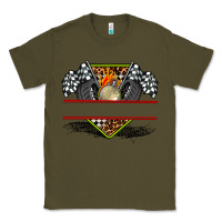 Army Green race flag and race equipment Classic Tee - AdoDesignShop