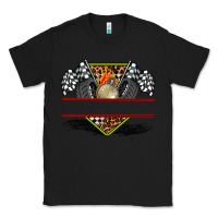 Black race flag and race equipment Classic Tee - AdoDesignShop