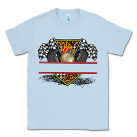 Dusty Blue race flag and race equipment Classic Tee - AdoDesignShop
