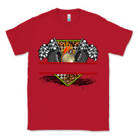 Red race flag and race equipment Classic Tee - AdoDesignShop