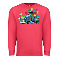 Cardinal autism truck Premium Sweatshirt - LillyAllenDesigns