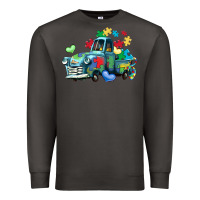 Smoke autism truck Premium Sweatshirt - LillyAllenDesigns
