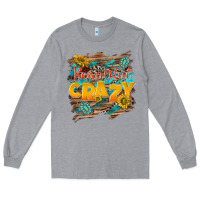 Heather Grey beautiful crazy Long Sleeve Tee - NancyCooperArtShop