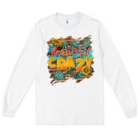 White beautiful crazy Long Sleeve Tee - NancyCooperArtShop