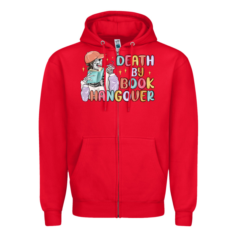 Death By Book Hangover Zipper Hoodie by MaliasSmallBusiness | Teevron