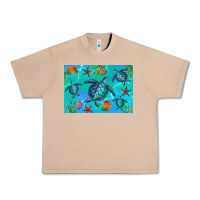 Burro Turtle Seashells Starfish Urban Heavy Tee - Artiststas