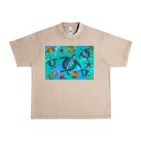 French Oak Turtle Seashells Starfish Urban Heavy Tee - Artiststas