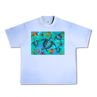 Grape Ice Turtle Seashells Starfish Urban Heavy Tee - Artiststas