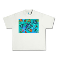 Pistachio Turtle Seashells Starfish Urban Heavy Tee - Artiststas