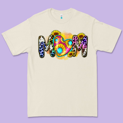 Mom Sunflower Premium Tee Designed By Zillion Design Studio