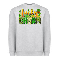 Heather Grey lucky charm Heavyweight Sweatshirt - Artiststas