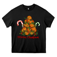 Black Merry Christmas Basketball Heavy Core Tee - RanaPortraitStore