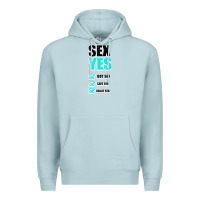 Blue Mist SEX YES HOT SEX SAFE SEX GREAT SEX Premium Hoodie - Bettercallsaul