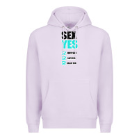 Lilac SEX YES HOT SEX SAFE SEX GREAT SEX Premium Hoodie - Bettercallsaul