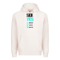 Pale Pink SEX YES HOT SEX SAFE SEX GREAT SEX Premium Hoodie - Bettercallsaul