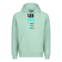 Seafoam SEX YES HOT SEX SAFE SEX GREAT SEX Premium Hoodie - Bettercallsaul