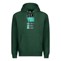Sports Green SEX YES HOT SEX SAFE SEX GREAT SEX Premium Hoodie - Bettercallsaul