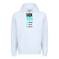 White SEX YES HOT SEX SAFE SEX GREAT SEX Premium Hoodie - Bettercallsaul