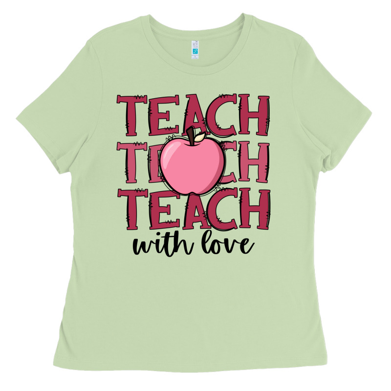 Teach With Love Ladies Tee by JahusDesignShop | Teevron