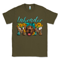 Army Green labrador mom Classic Tee - Artiststas