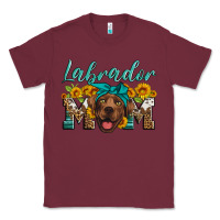 Burgundy labrador mom Classic Tee - Artiststas