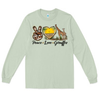 Matcha Peace Love Giraffes Long Sleeve Tee - LillyAllenDesigns