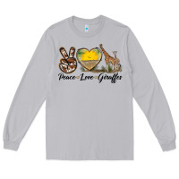 Moon Dust Peace Love Giraffes Long Sleeve Tee - LillyAllenDesigns