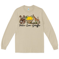 Mushroom Peace Love Giraffes Long Sleeve Tee - LillyAllenDesigns